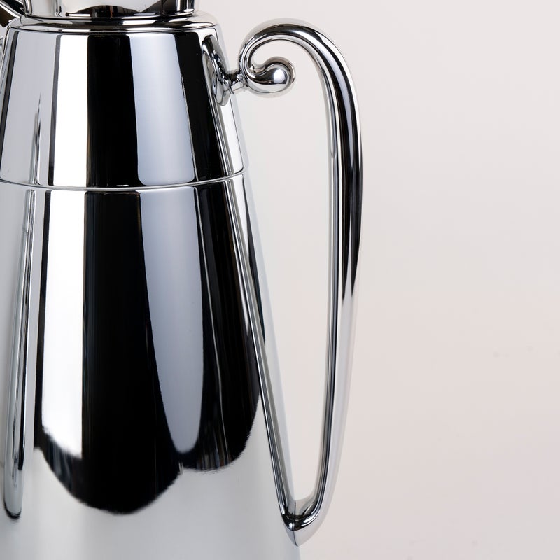 Dallaty set of 2 steel vacuum flask matt silver 1L - Image 4