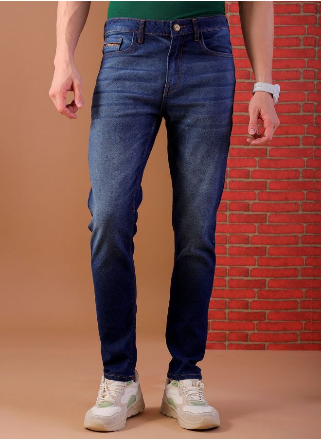 The Indian Garage Co Men Slim Fit Solid Mid-Rise Jeans  - Image 1
