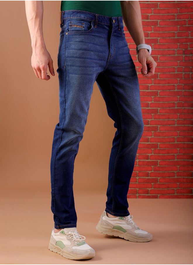 The Indian Garage Co Men Slim Fit Solid Mid-Rise Jeans  - Image 4