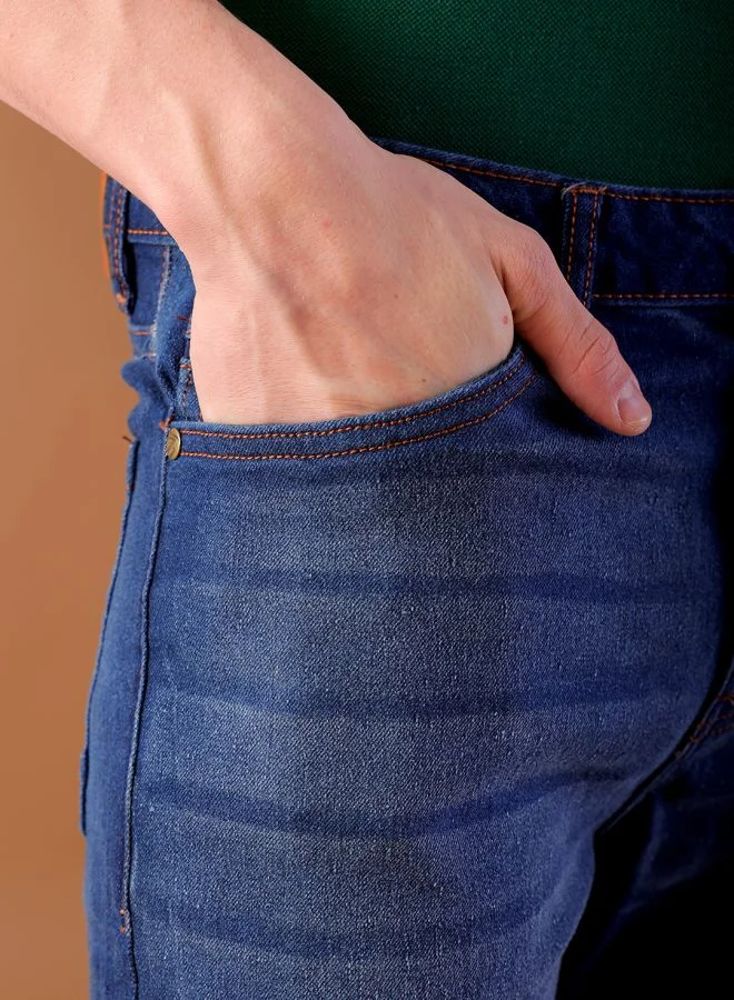 The Indian Garage Co Men Slim Fit Solid Mid-Rise Jeans