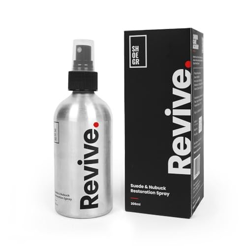 SHOEGR Revive Suede & Nubuck Restoration Spray | Suede Leather Shiner & Color Refresher | Works on All Colors | 200ml - Image 1