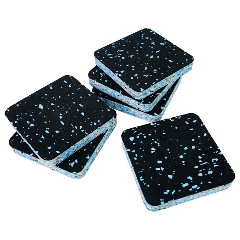 Luwint Treadmill Mat Pads Rubber Foam Padding Sound Isolation Pads Anti Vibration Pads Shock Absorbing Mat Noise Reduction Floor Protection Sheets for Treadmill Washer Machine Exercise Equipment