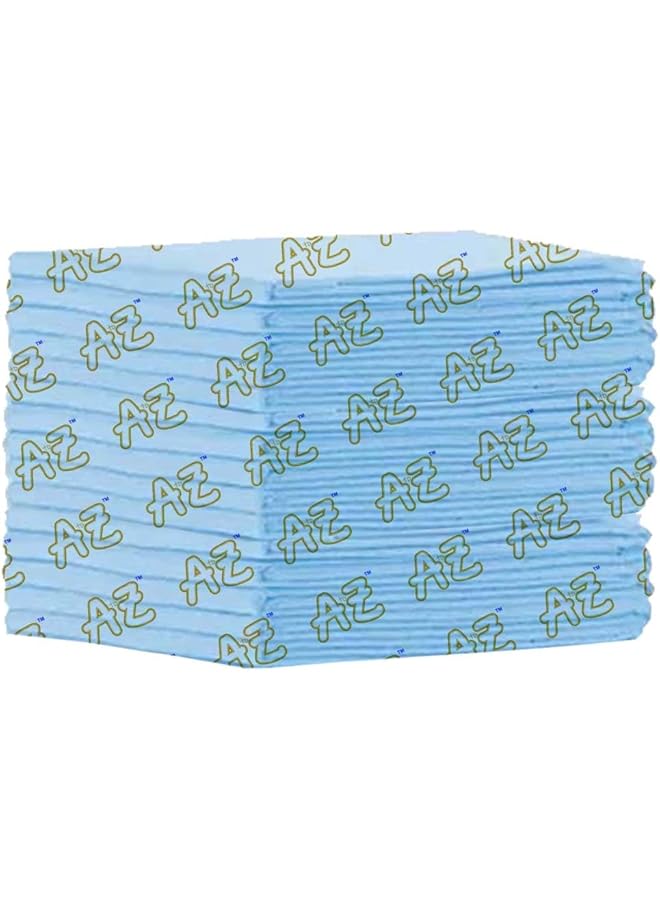 A TO Z Disposable Changing Pads/Mat (45 X 60Cm (15 Count) Extra Large Underpads Waterproof For Incontinence Heavy Absorb Chucks Pads For Kids Babies Pack Of 15 Blue - Image 1