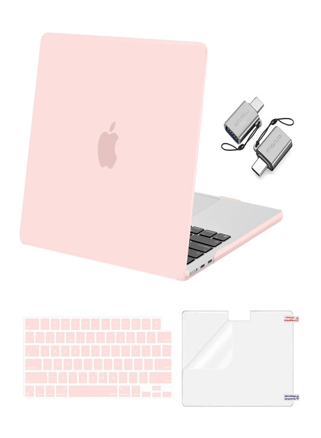 موسيسو غطاء MOSISO متوافق مع جهاز MacBook Air مقاس 13 بوصة (موديل 2026)، لون وردي طباشيري - Image 1
