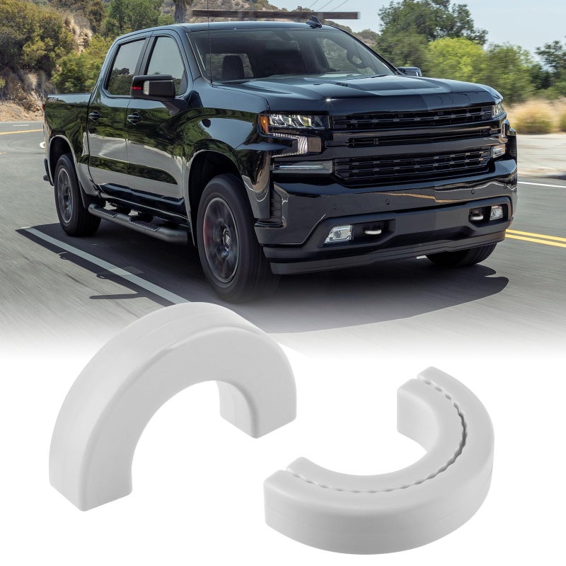 TECHPICCO Tow Hook Covers Fit for Chevy Silverado 1500 20072025GMC Sierra 1500 20072018 Customized Car Tow Hooks Compatible with Chevrolet Silverado 1500 Accessories 20072025 White
