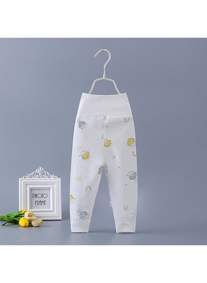 Baby's High Waist Autumn Trousers Pure Cotton Boys And Girls Baby's Spring And Autumn Single Open Pants Newborn Children's Open Crotch Pants