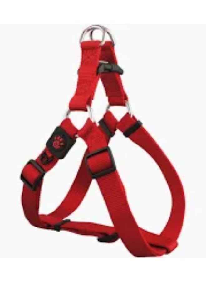 dog Harness small Nylon red (45-63x1.5cm)