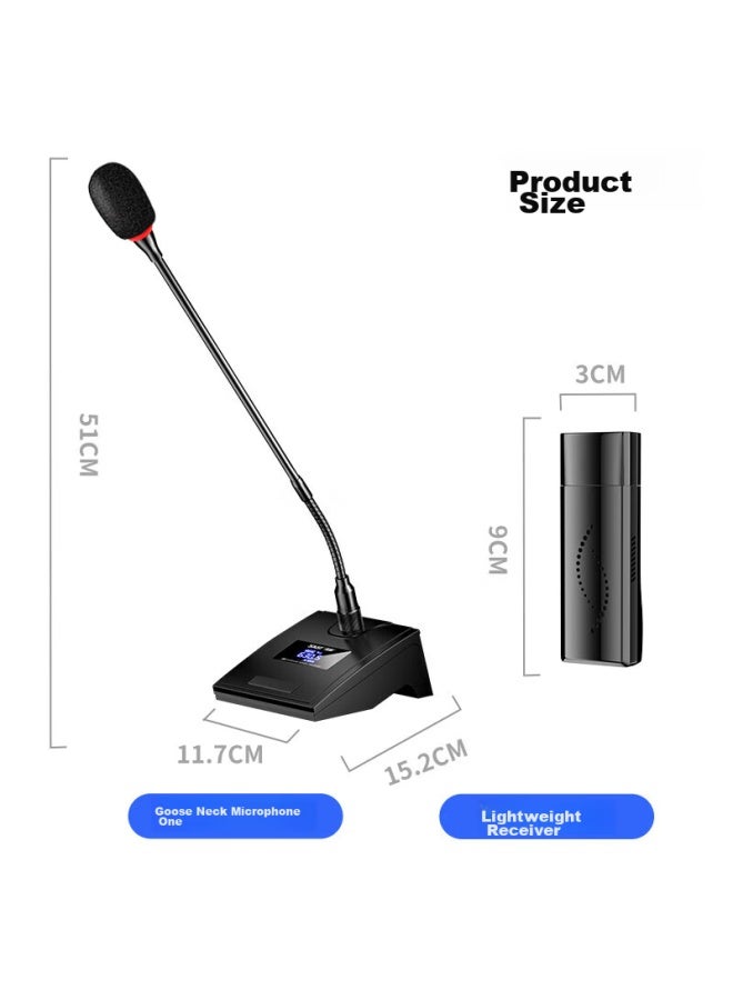 Sast Ok-112 Computer Usb Wireless Gooseneck Conference Microphone, For Desktop, Laptop, Tv, Ktv, Video Conference, Online Teaching, U-segment Dual-channel - Image 5