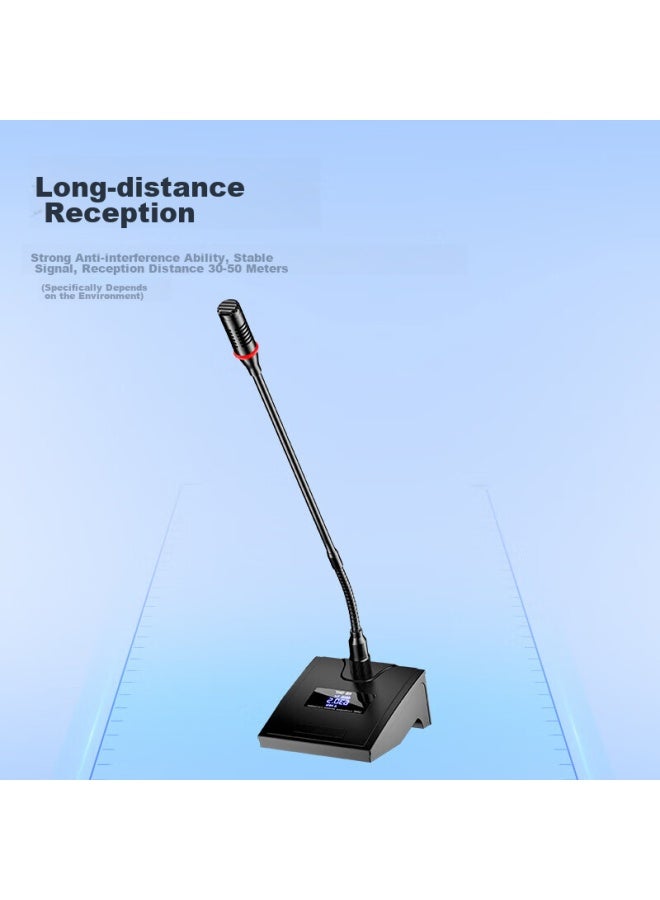Sast Ok-112 Computer Usb Wireless Gooseneck Conference Microphone, For Desktop, Laptop, Tv, Ktv, Video Conference, Online Teaching, U-segment Dual-channel - Image 2