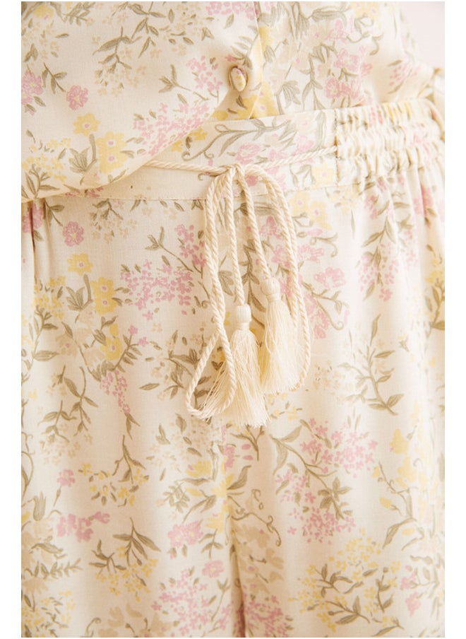 women'secret - Long floral pajamas Capri - Image 1