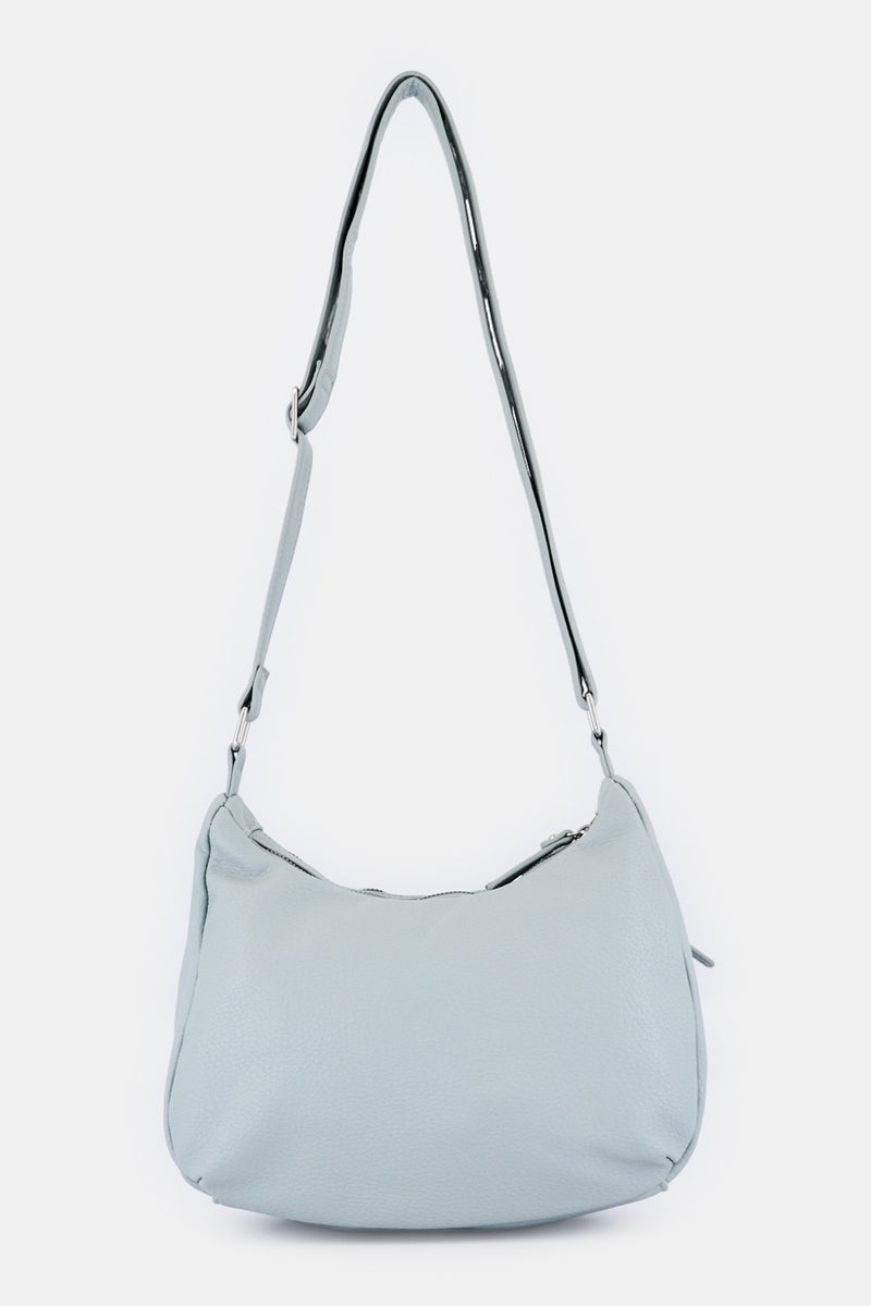 Lasocki Women Hardware Logo Cross Body Bag, Blue - Image 3