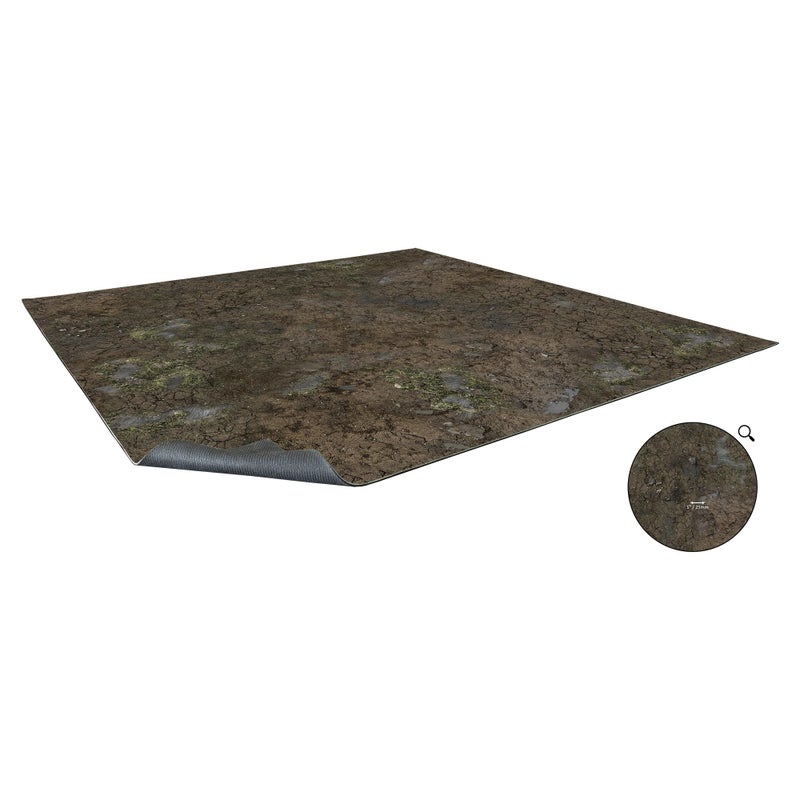 Battle Systems Muddy Streets Gaming Mat 2x2 Grid - Image 3