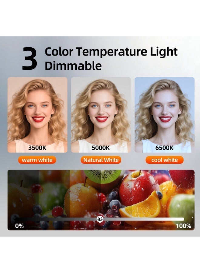 Glanfen Photography Studio Lighting Kit, 480W Dimmable LED Parabolic Softbox with Remote Control, CRI 85+ 3 Color Temperatures (3000K-6500K), 2M Light Stand & Remote Lighting for Photo Video Shooting - Image 3