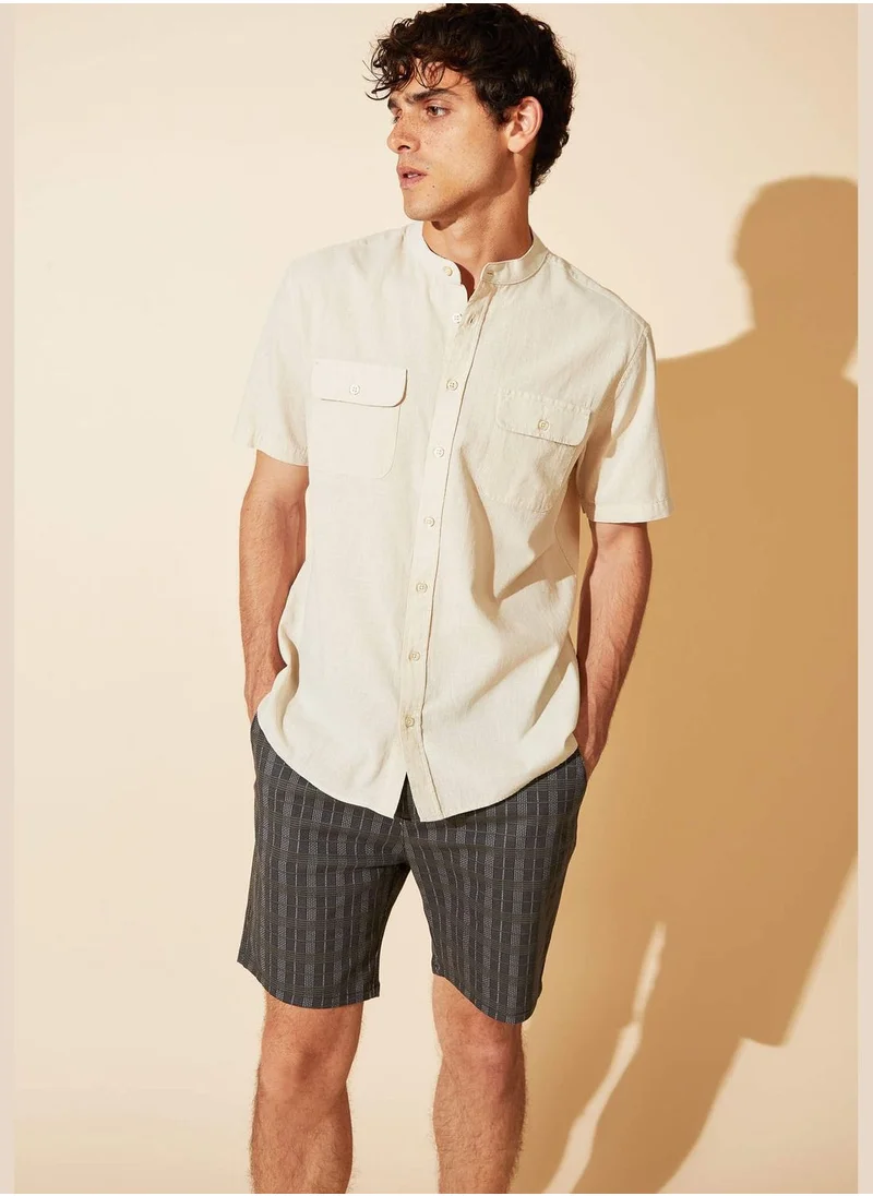 DeFacto Man Woven Short Sleeve Shirt