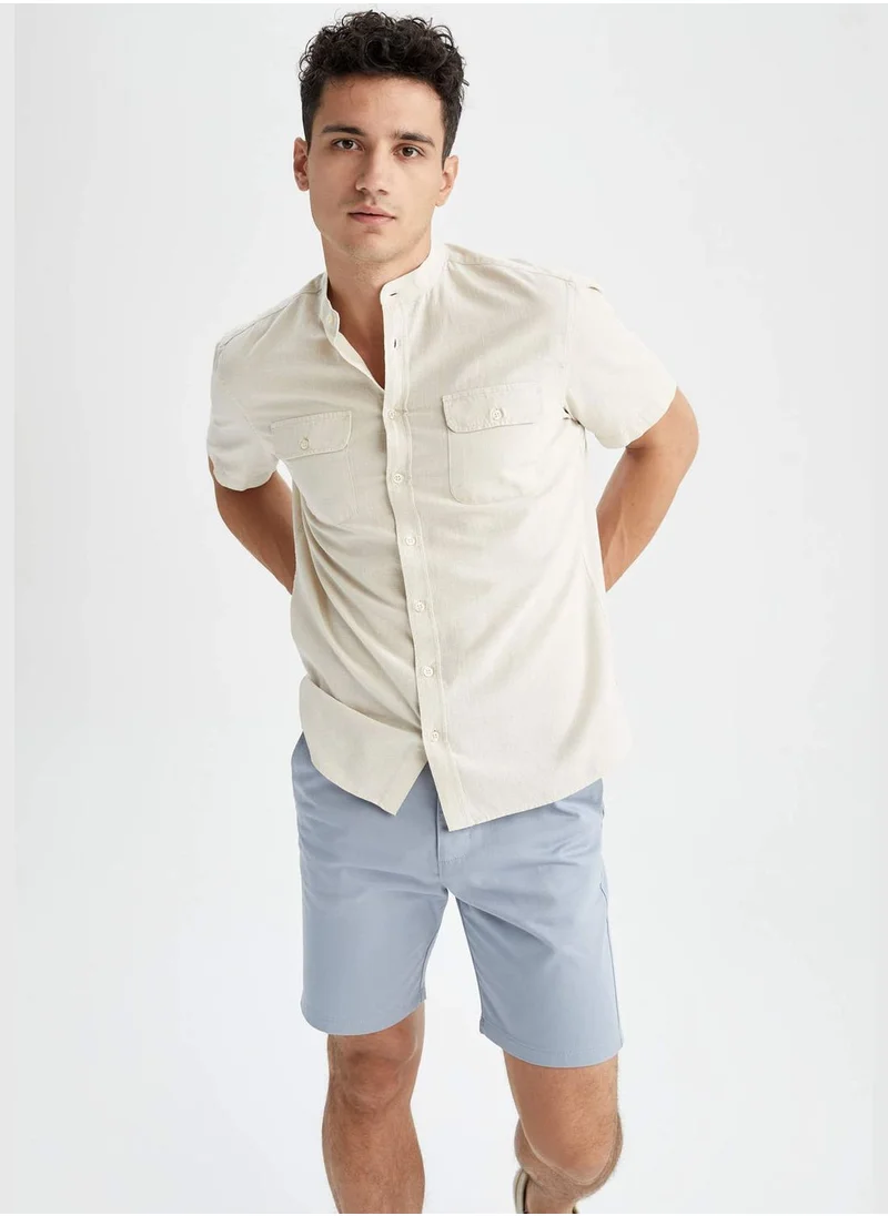 DeFacto Man Woven Short Sleeve Shirt