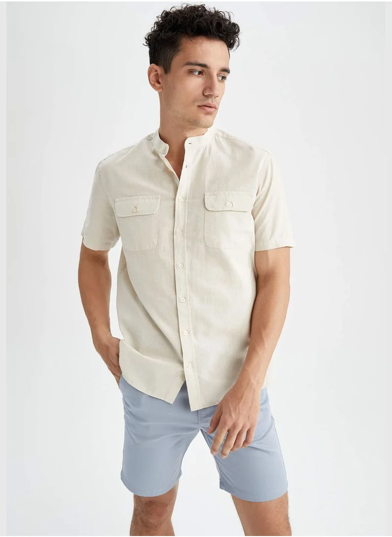 DeFacto Man Woven Short Sleeve Shirt