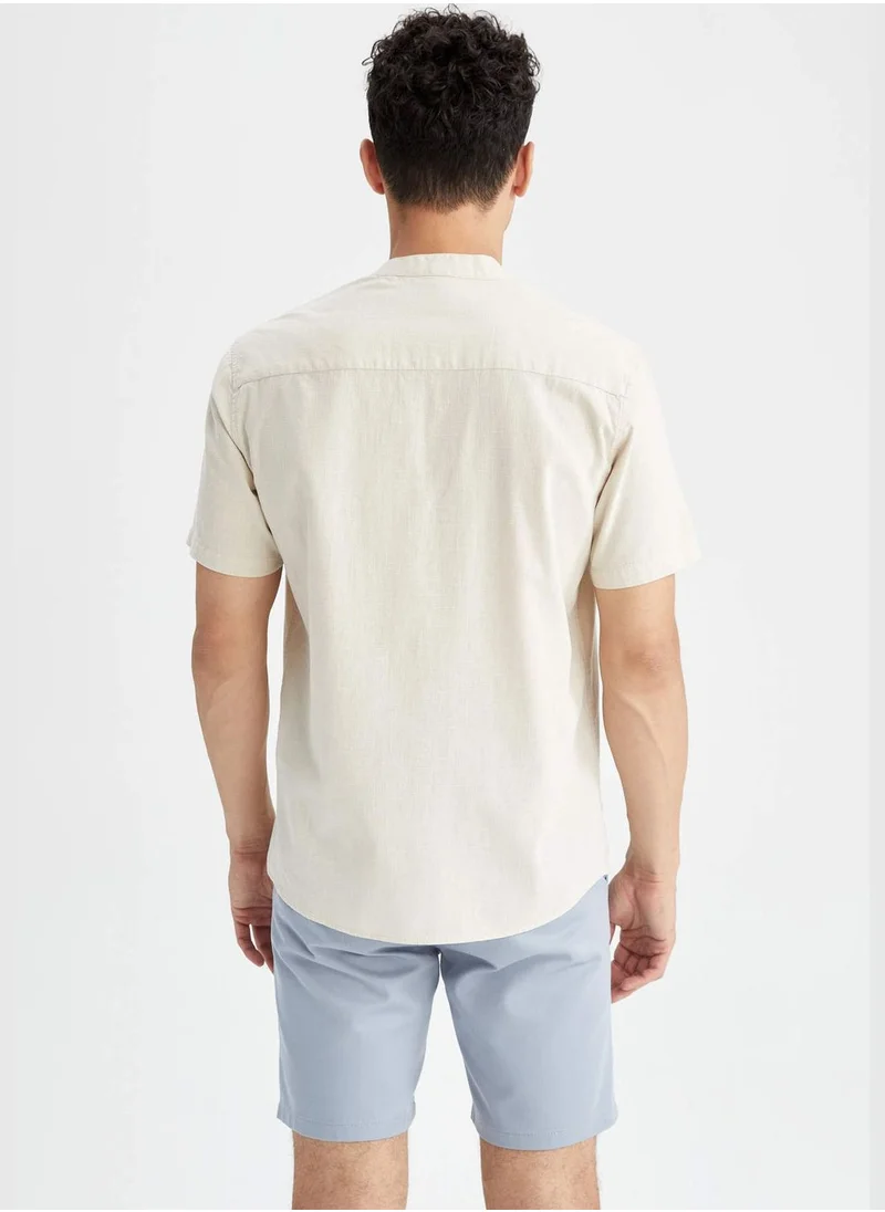 DeFacto Man Woven Short Sleeve Shirt