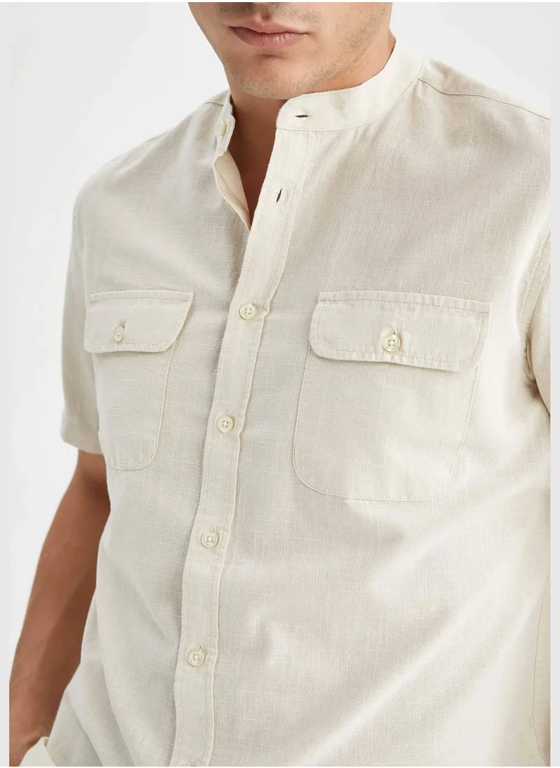 DeFacto Man Woven Short Sleeve Shirt