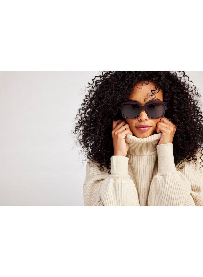 TOMS Women'S Athena Square Sunglasses, Matte/Shiny Midnight Plum Crystal Fade, 56-20-148 - Image 2