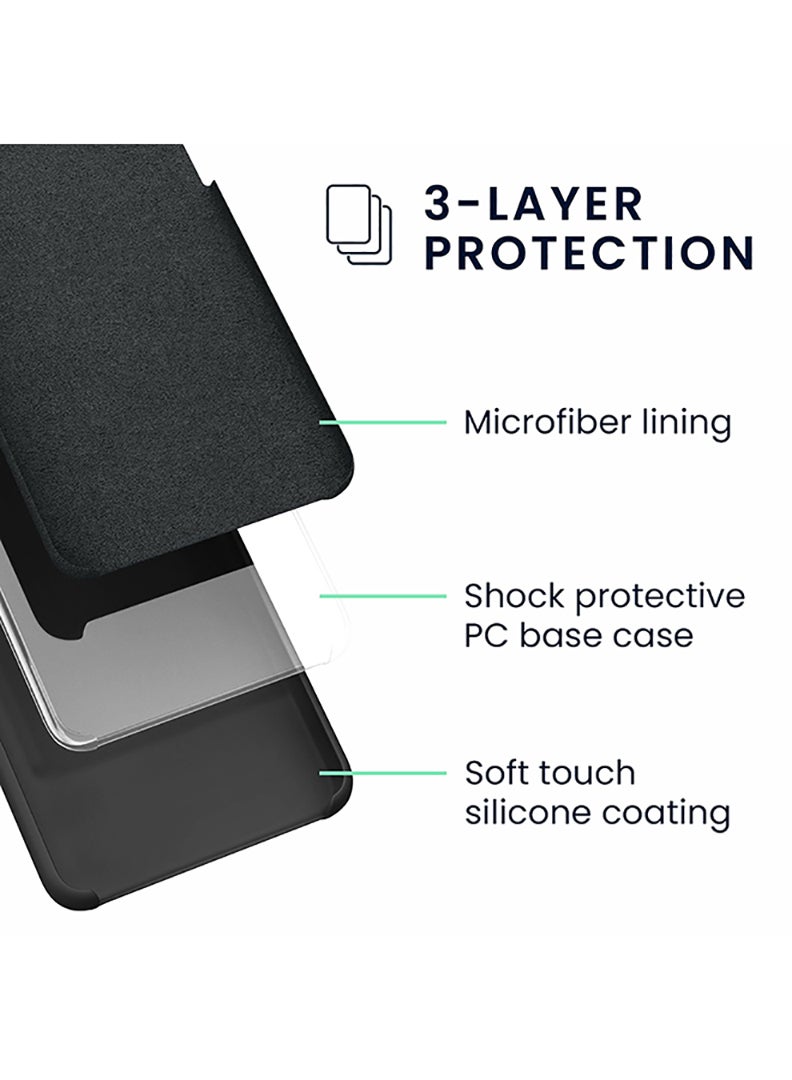 Theodor Protective Slim Fit Case Liquid Silicone Cover with Full Body Protection Anti-Scratch Shockproof Case For Apple iPhone 12 (Black) Labubu (10) - Image 3