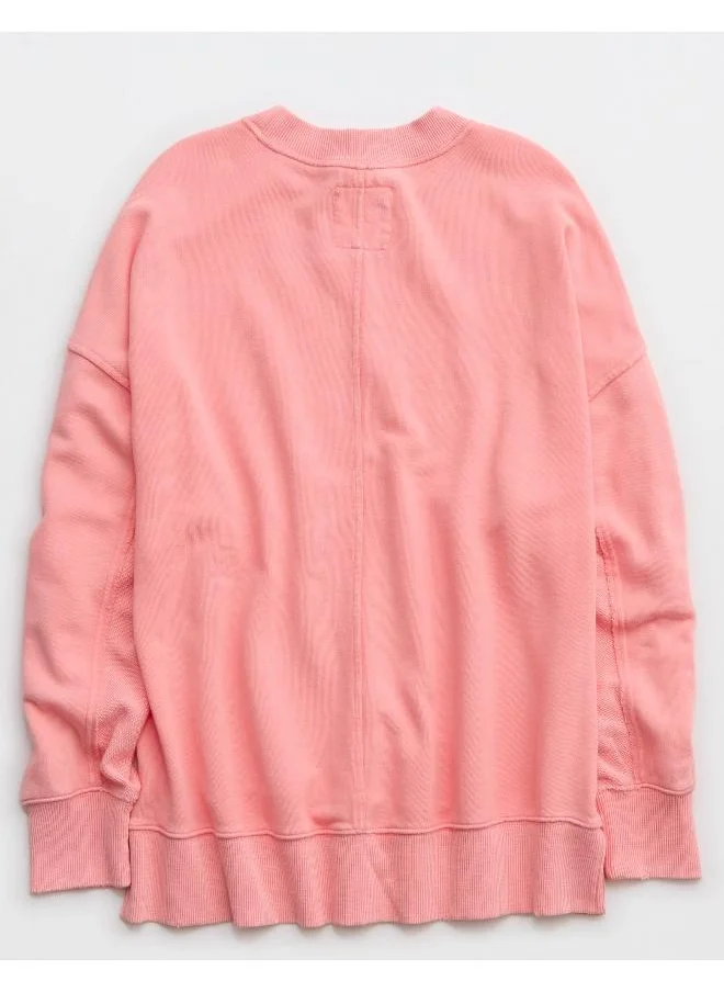 آري من امريكان ايجل Aerie Big Chill Crew Sweatshirt