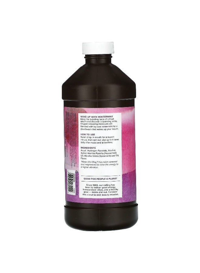 Heritage Store متجر التراث، غسول الفم بيروكسيد الهيدروجين، نكهة النعناع الشتوي المنعش، 16 أونصة سائلة (473 مل) - Image 2