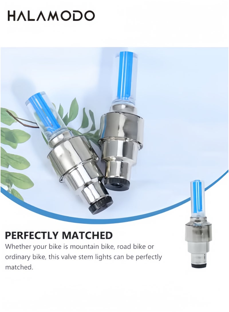 هالامودو إضاءة LED للدراجات 2 قطعة عاكسات إضاءة عجلة دراجة ضوء سيارة إكسسوارات دراجات إضاءة LED مقاومة للماء عصا إضاءة دراجة متوهجة إضاءة ساطعة للدراجات والدراجات الهوائية - Image 4
