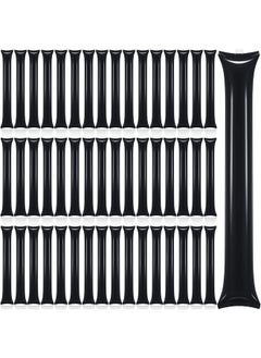 Civaner Civaner 48 Pcs Christmas Thunder Stick Team Spirit Boom Stick Cheering Stick Plastic Cheerleading Spirit Stick Clapper Inflatable Noise Maker Sports Supply(Black)  - Image 1