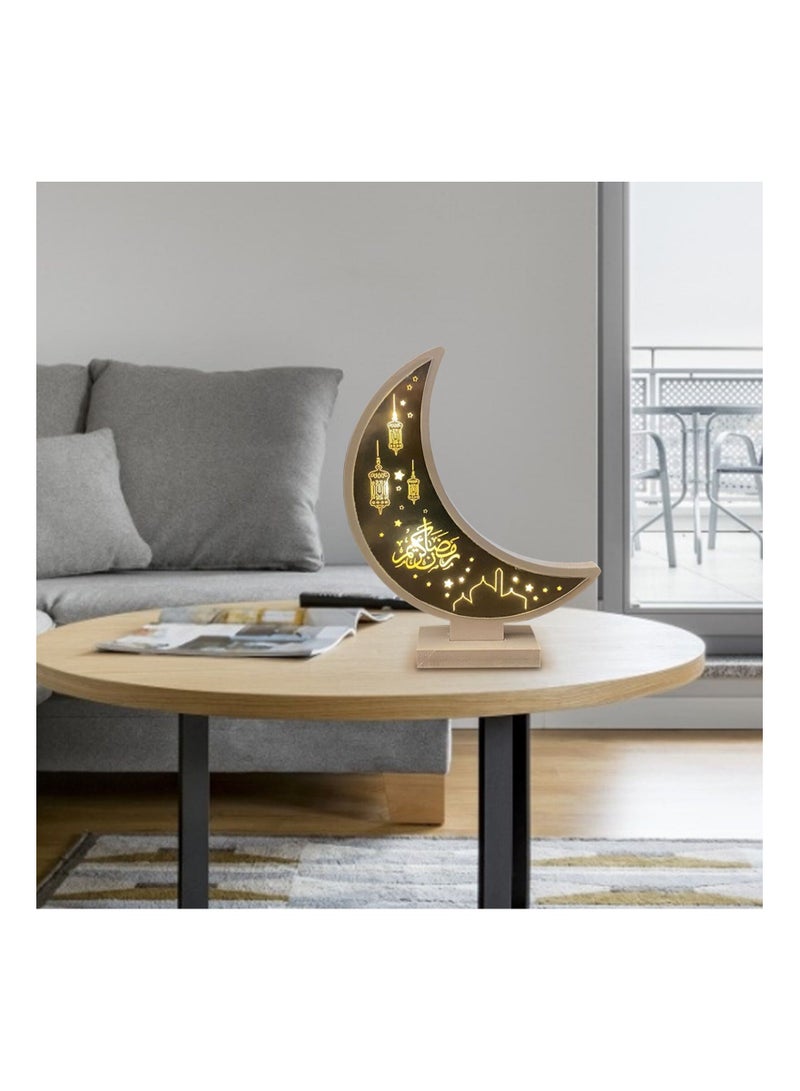 Highland Eid Ramadan Wooden LED Light Decoration for Home - Image 5