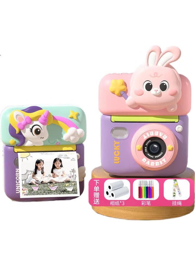 Leleyu Children'S Camera Toy For Ages 3-6, Instant Print One-Button Camera For Photos And Videos, Birthday Gift For Boys And Girls - Image 2