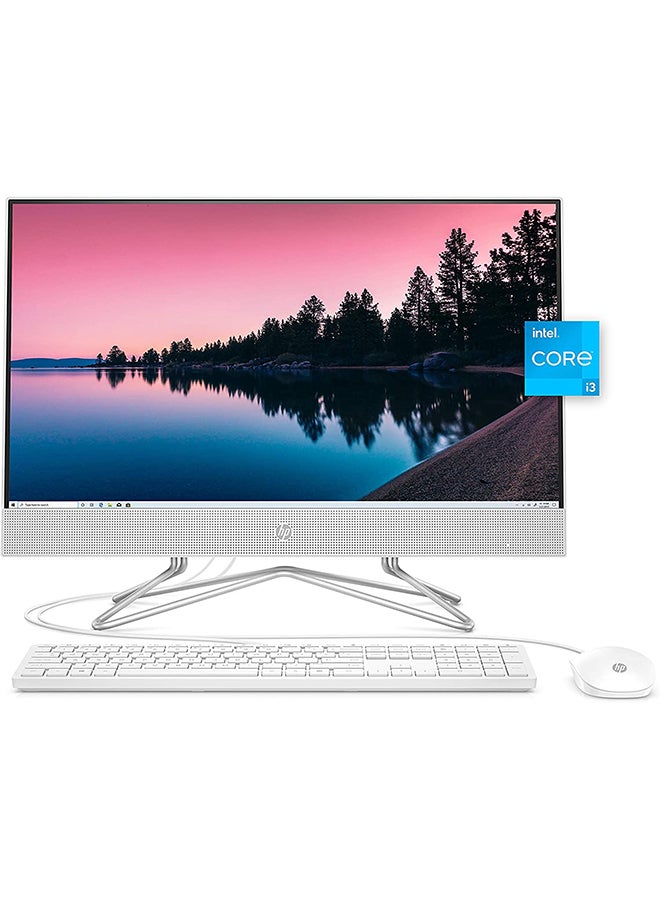HP 24-dp1250 AIO Desktop With 23.8-Inch Display, Core i3-1115G4 Processer/8GB RAM/512GB SSD/Intel UHD Graphics English/Arabic English/Arabic Snow White - Image 1