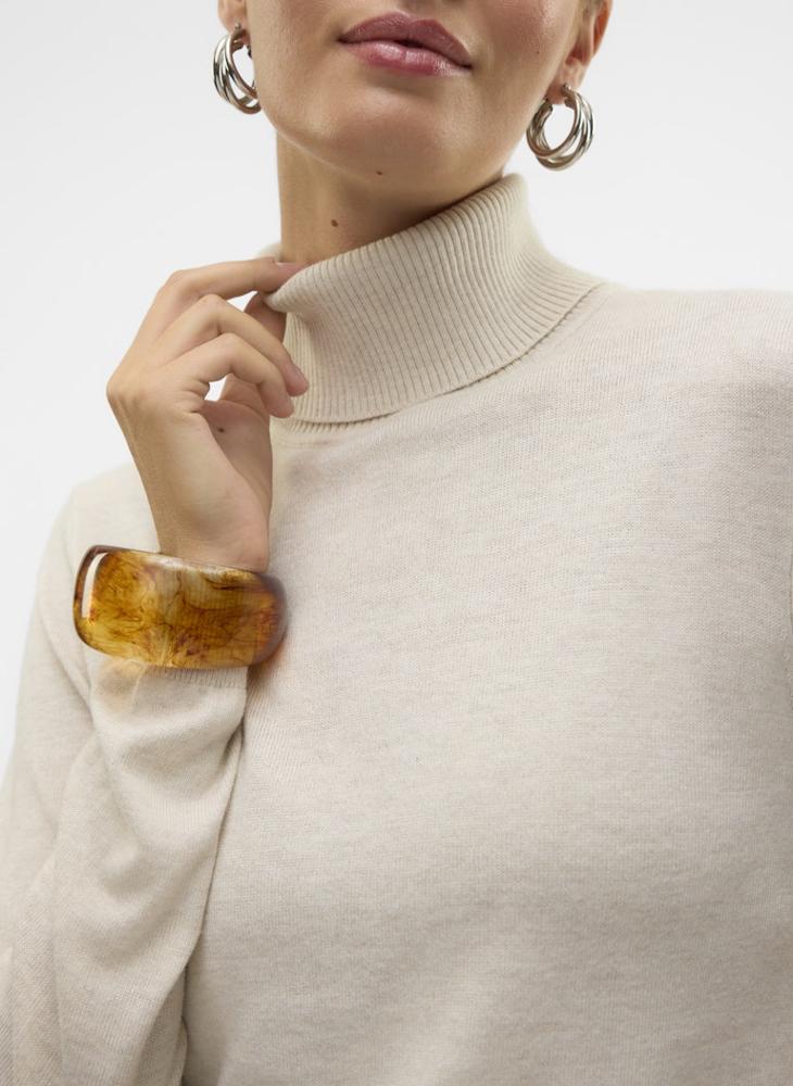 VERO MODA Vmiris Long Sleeve  Rollneck Pullover Sweater - Image 4