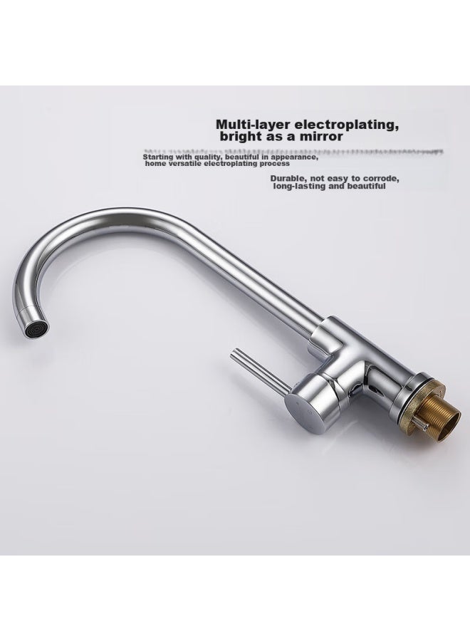 Larsd Kitchen Faucet, Hot And Cold Sink Faucet, Copper Body Sink Faucet With 80cm Pipe F04 - Image 5
