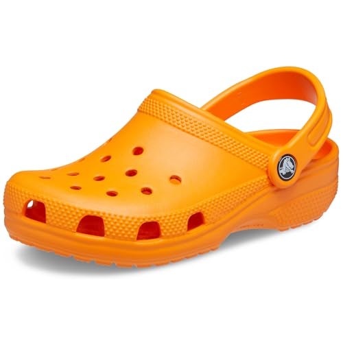 Crocs Kids Classic Clog (Toddler) - Clogs for Kids - Synthetic Upper - Ventilation Holes - Round Toe Orange Zing 5 Toddler M - Image 1