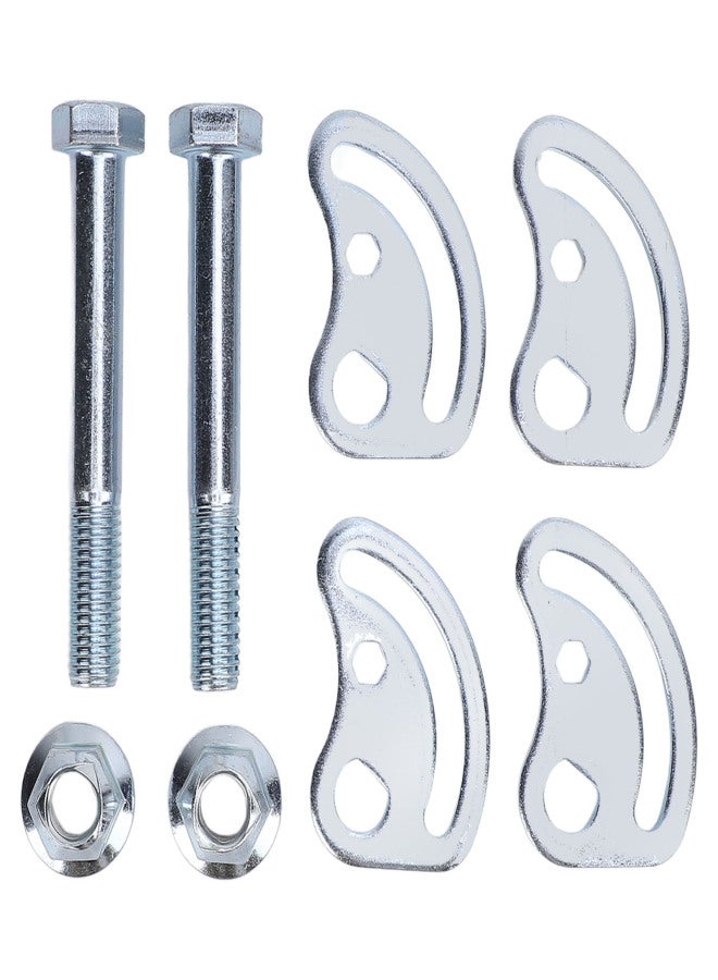 2PCS Upper Control Arm Camber Kit Iron ±1.5 Degree Camber Bolt Adjusting Kit Replacement for XL 1500 2500 Silver - Image 1