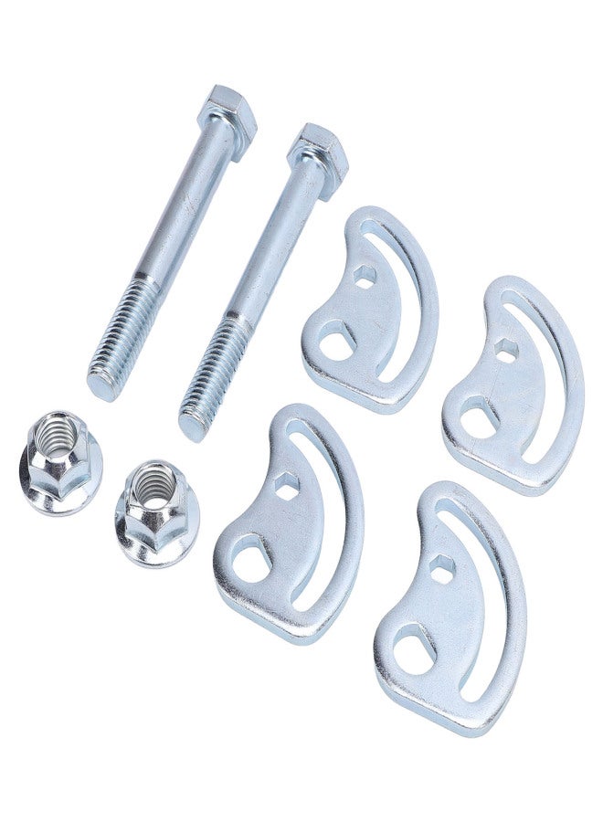 2PCS Upper Control Arm Camber Kit Iron ±1.5 Degree Camber Bolt Adjusting Kit Replacement for XL 1500 2500 Silver - Image 3