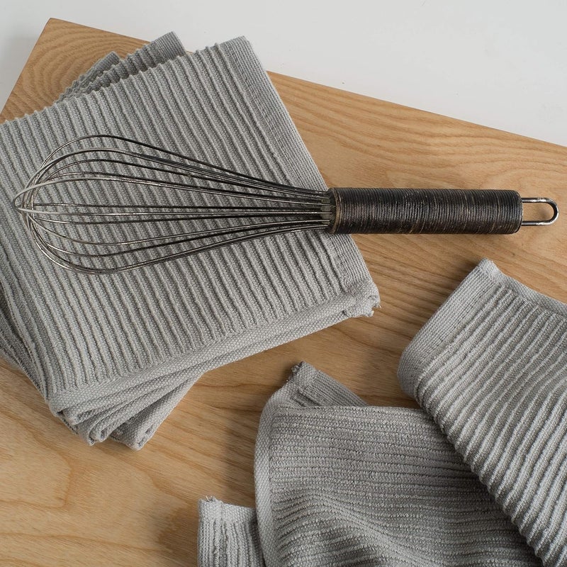 Now Designs Ripple Kitchen Dishcloth, Set of 4, London Grey - Image 4