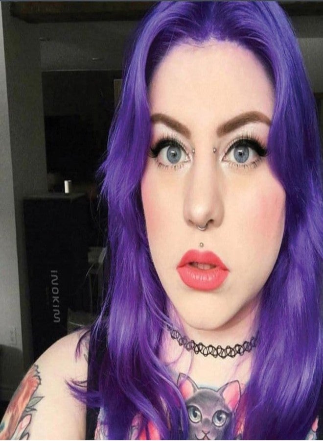 مانيك بانيك صبغة شعر شبه دائمة من مانيك بانيك ألترا فايوليت أمبليفايد - لون بنفسجي بارد مائل للأزرق - مناسبة للشعر الداكن والفاتح - نباتية، خالية من مادة PPD والأمونيا - Image 5