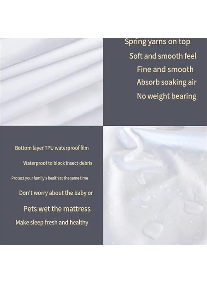 HOOKOR Luxury Waterproof Mattress Protector King Size Bed,Mattress Cover,100% Waterproof and Breathable,Deep Pocket,Soft Microfiber,Easy Care,Shrinkage and Fade Resistant Fitted Sheets (180 * 200) - Image 3