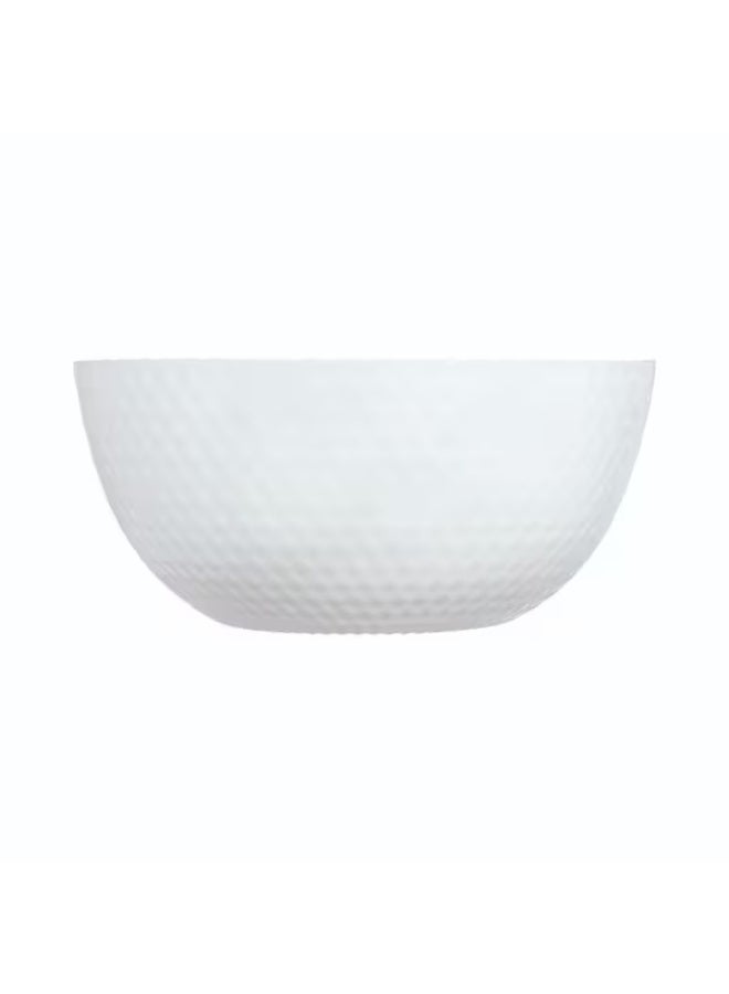 Luminarc Pampille Microwave and Dishwasher Safe Glossy Finish Salad Bowl White 24cm - Image 3