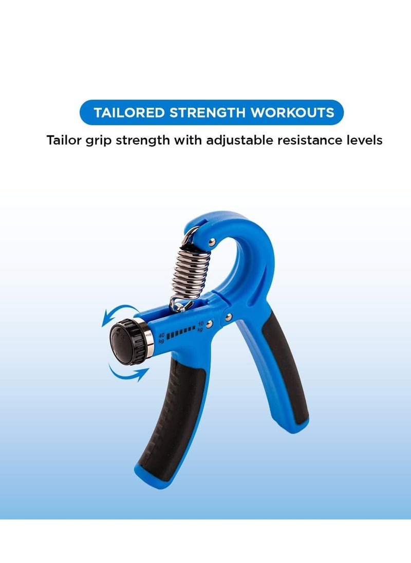 ENDLESS  - Adjustable Hand Grip Strengthener from 10 Kg to 40 Kg Resistance Level | Assorted | Exercise Equipment to Use in Home and Gym for Forearm and  Finger Power Gripper Exercises - Image 1