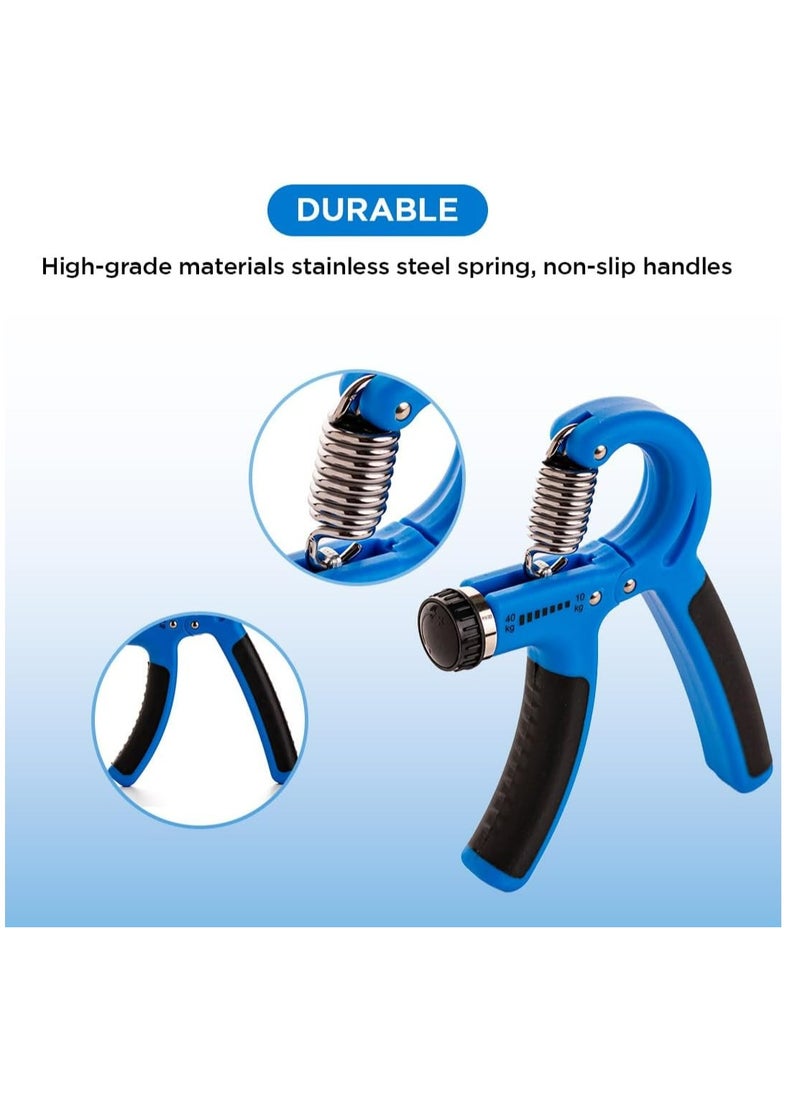 ENDLESS  - Adjustable Hand Grip Strengthener from 10 Kg to 40 Kg Resistance Level | Assorted | Exercise Equipment to Use in Home and Gym for Forearm and  Finger Power Gripper Exercises - Image 1