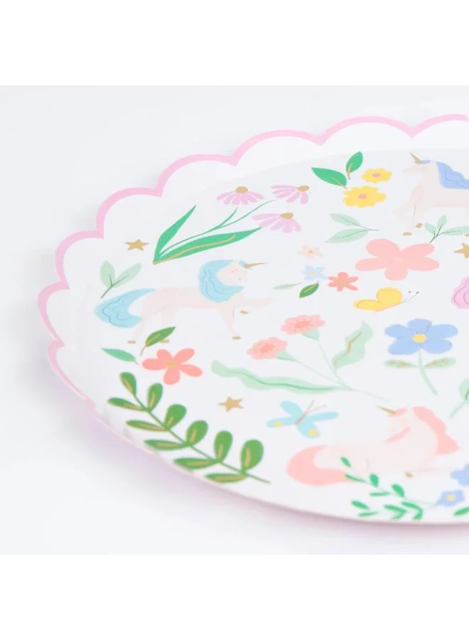 Meri Meri Meadow Unicorns Dinner Plates