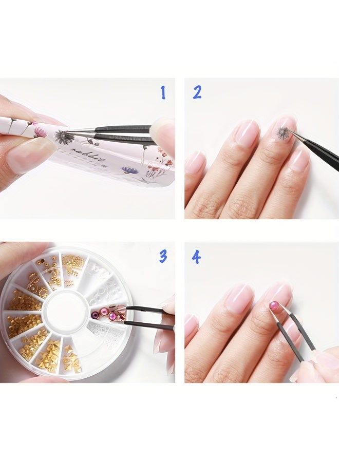 FLOVAZO Precision Stainless Steel Tweezers Set - Anti-Static 9-Piece Kit for Electronics, Jewelry Making, Handicrafts, Soldering & Daily Precision Work - Image 5