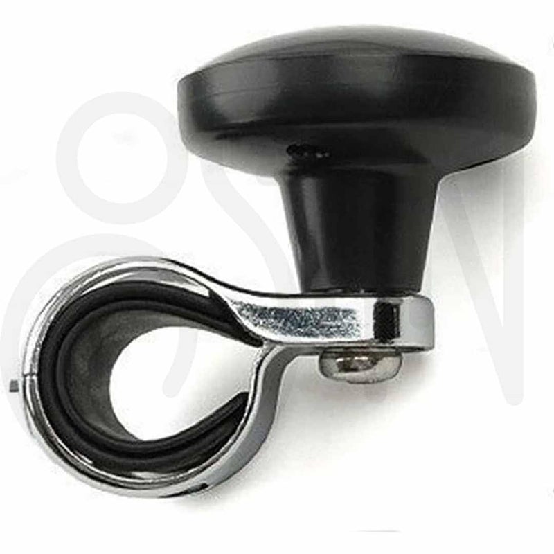 Ostin مقبض كرة دوران عجلة القيادة، مقبض تحكم يدوي، ملحقات السيارة المعدنية، معزز قبضة القوة (أسود BL) - Image 2