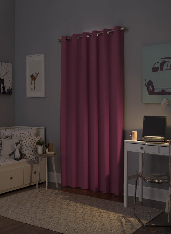 Sun Zero Halton Bright Vibes Total Blackout Grommet Curtain Panel, 40" x 84", Pink - Image 2