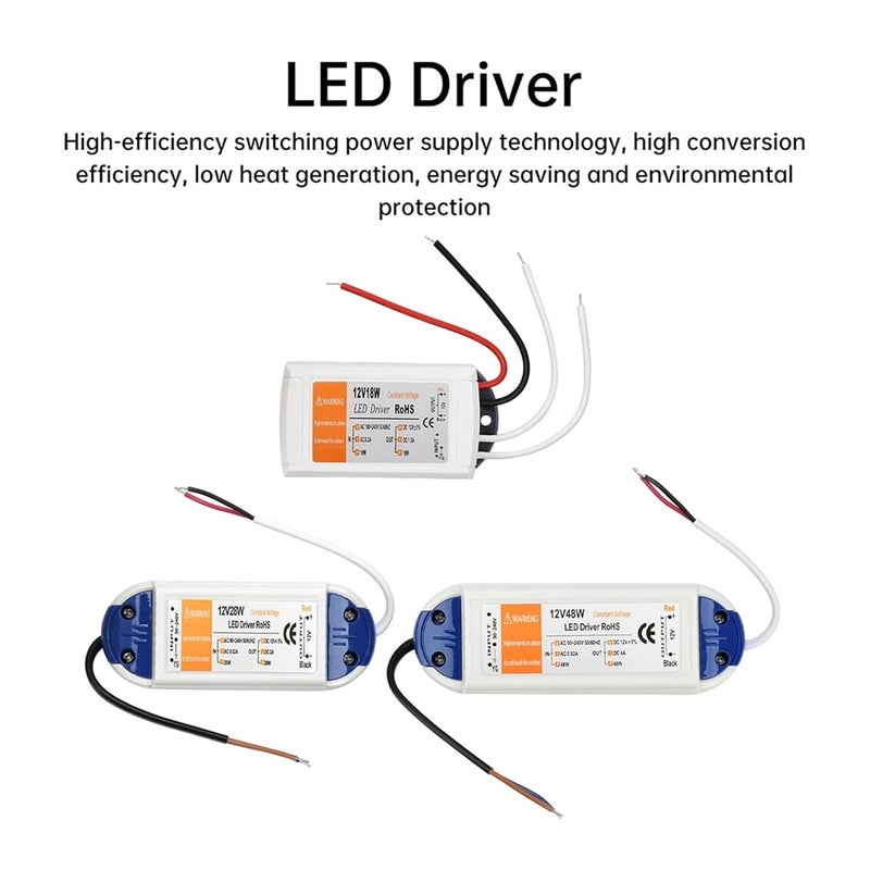 18W 12V LED Driver Power Supply AC 90 240V to DC 12V Converter for LED Strip Lighting - Image 5