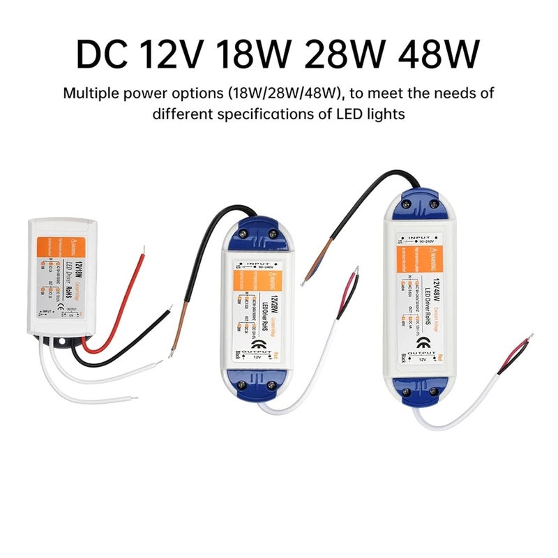 18W 12V LED Driver Power Supply AC 90 240V to DC 12V Converter for LED Strip Lighting - Image 4