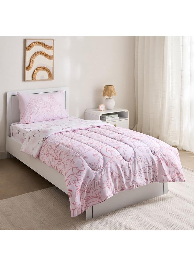 Home Box Princess Pretty Faces 2-Piece Single Comforter Set - 135x220 cm  - Image 2