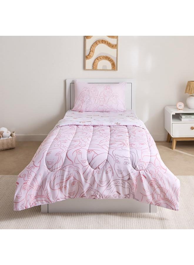 Home Box Princess Pretty Faces 2-Piece Single Comforter Set - 135x220 cm  - Image 3